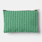 Classic Jade Green Glitter Style Vertical Stripes Etui (Achterkant)