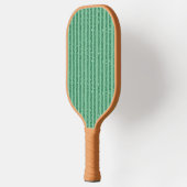 Classic Jade Green Glitter Style Vertical Stripes Pickleball Paddle (Links)