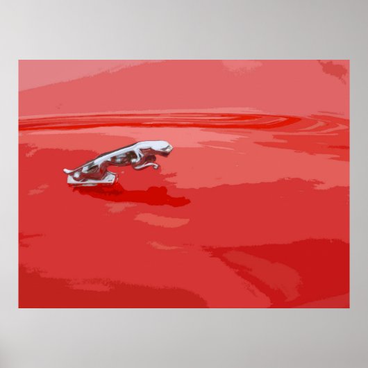 CLASSIC JAGUAR BONNET MASCOT POSTER (Voorkant)