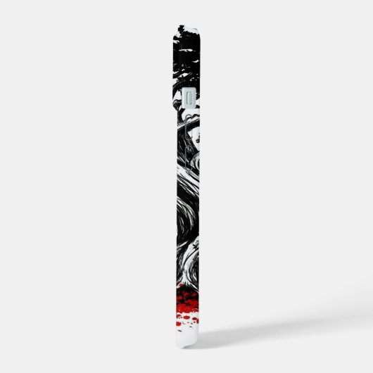 Classic Japanese Rising Sun Art Painting White JDM iPhone 15 Case (Linkerkant)