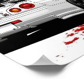 Classic Japanese Rising Sun Art Painting White JDM Poster (Hoek)