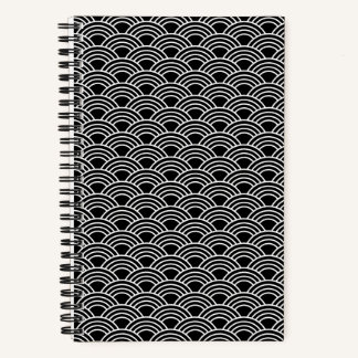 Classic Japanese Seigaiha Wave Pattern Notitieboek