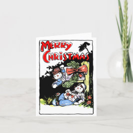 Classic Johnny Gruelle-kerstkaart Feestdagen Kaart