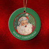 Classic Jolly Santa Claus Kerstmis Keramisch Ornament