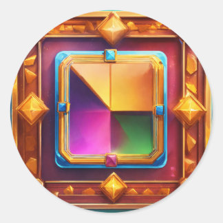 Classic Kaart Symbolen voor Slot Game Ronde Sticker