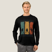 Classic Karate Silhouette Long Sleeve T-Shirt (Voorkant)