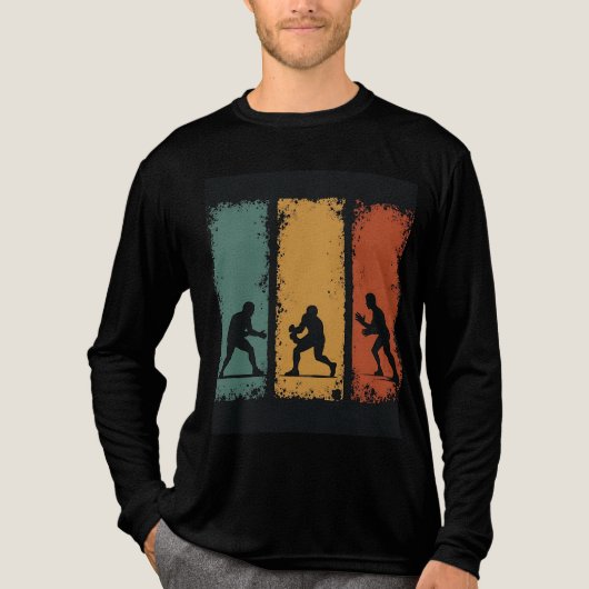 Classic Karate Silhouette Long Sleeve T-Shirt (Voorkant volledig)