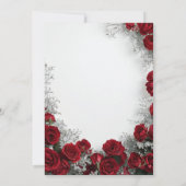 Classic Kentucky Derby Party Invitation Red Roses Kaart (Achterkant)