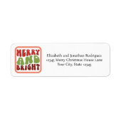  Classic Kerst Kleuren Feestelijke Vakantie Etiket (Voorkant)