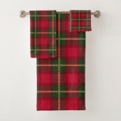 Classic Kerst Rood Groen Plaid Tartan Feestelijk Bad Handdoek (Insitu)