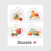 Classic kerst sticker collectie (Vel)