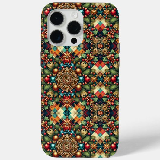 /Classic kleurrijke kerst Case-Mate iPhone Case (Achterkant)