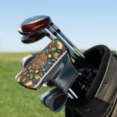 /Classic kleurrijke kerst Golfheadcover (Insitu)