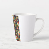 /Classic kleurrijke kerst Latte Mok (Rechts)