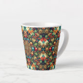 /Classic kleurrijke kerst Latte Mok (Rechterhoek)