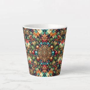 /Classic kleurrijke kerst Latte Mok