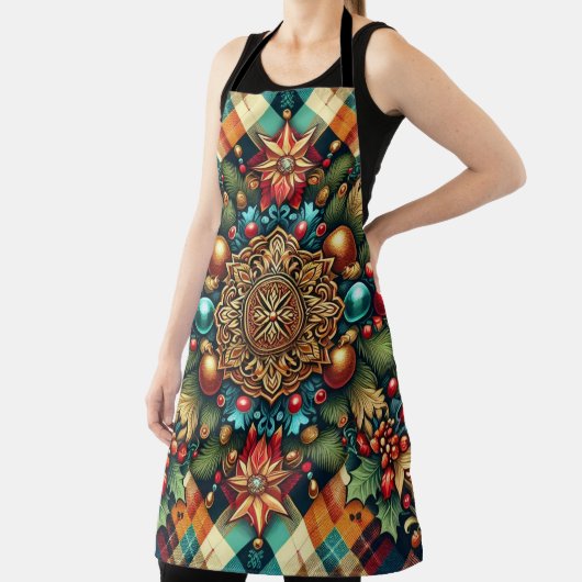 /Classic kleurrijke kerst Schort (Insitu)