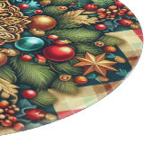 /Classic kleurrijke kerst Snijplank (Hoek)