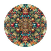 /Classic kleurrijke kerst Snijplank (Voorkant)