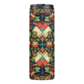 /Classic kleurrijke kerst Thermosbeker (Achterkant)