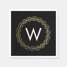 Classic Krans BEWERKBARE KLEUR Afstuderen servette Servetten