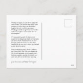 Classic Krans Monogram Foto Vakantie Briefkaart (Achterkant)