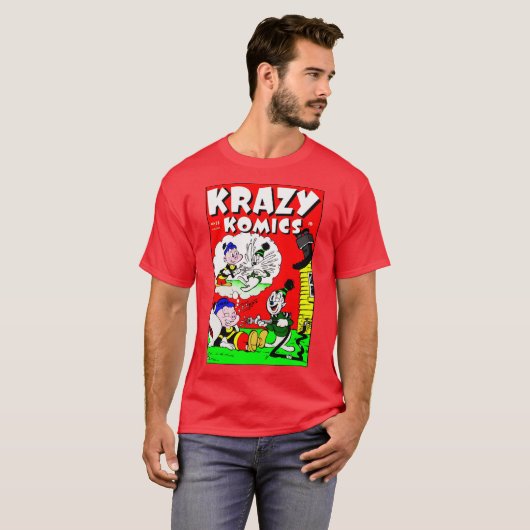 Classic Krazy Komics T-Shirt uit 1940 (Voorkant volledig)