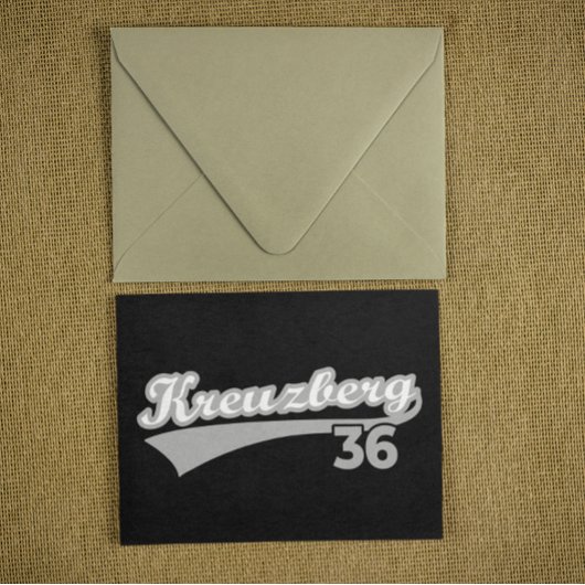 Classic Kreuzberg 36 Berlin City Logo Oldschool Briefkaart