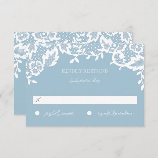 Classic Lace Response Kaart (Voorkant / Achterkant)