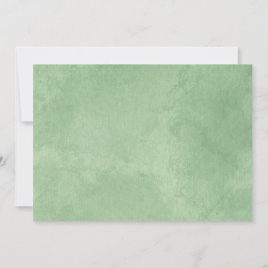 Classic Lady Bug Greenery Garden Baby shower Kaart (Achterkant)