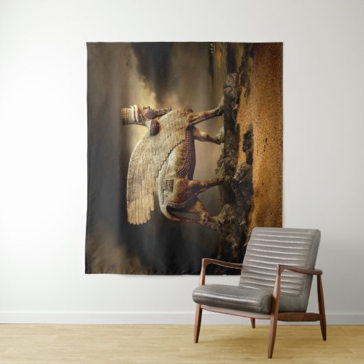 Classic Lamassu Wandkleed (In situ)