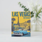 Classic Las Vegas Nevada Travel Briefkaart (Staand voorkant)