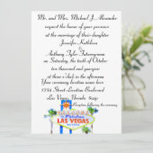 Classic Las Vegas Wedding Kaart (Staand voorkant)