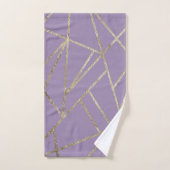 Classic Lavender Gold Geo #1 Bad Handdoek (Handdoek)