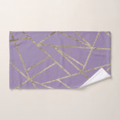 Classic Lavender Gold Geo #1 Bad Handdoek (Handdoek)