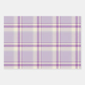 Classic Lavender Plaid Elegant Holiday Christmas Inpakpapier Vel (Voorkant)