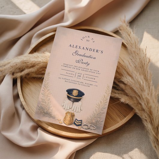 Classic Law Enforcement Graduation Ceremony Kaart