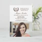 Classic Law School Afstuderen Kaart (Staand voorkant)