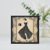 Classic LBD Kaart: tijdloze elegantie in elke noot Kaart (Staand voorkant)