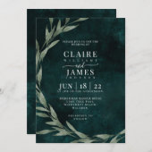 Classic Leaves dromerig drama EMERALD GREEN, Kaart (Voorkant / Achterkant)