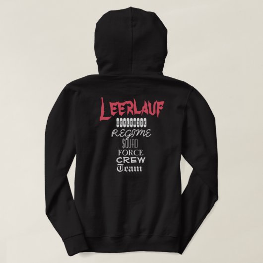 Classic Leerlauf Hoodie (Design achterkant)
