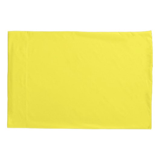 Classic Lemon Yellow Kussensloop (Achterkant)