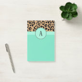 Classic leopard Monogramed Post It Notes (Kantoor)