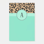 Classic leopard Monogramed Post It Notes (Voorkant)