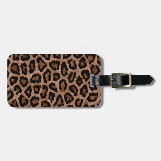 Classic Leopard Pattern Animal Print Bagagelabel (Voorkant horizontaal)