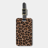 Classic Leopard Pattern Animal Print Bagagelabel (Voorkant verticaal)
