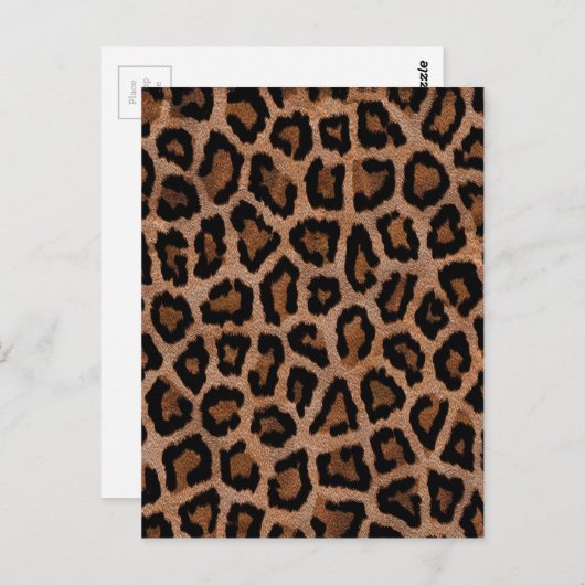 Classic Leopard Pattern Animal Print Briefkaart (Voorkant / Achterkant)