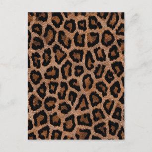 Classic Leopard Pattern Animal Print Briefkaart