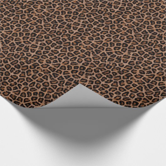 Classic Leopard Pattern Animal Print Cadeaupapier (Hoek)
