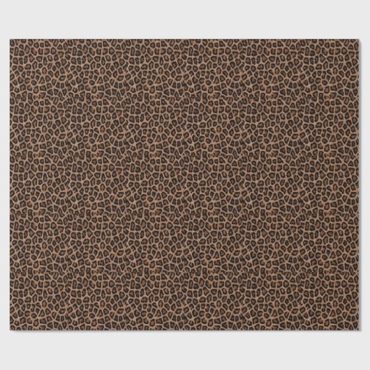 Classic Leopard Pattern Animal Print Cadeaupapier (Vlak)